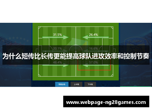 为什么短传比长传更能提高球队进攻效率和控制节奏